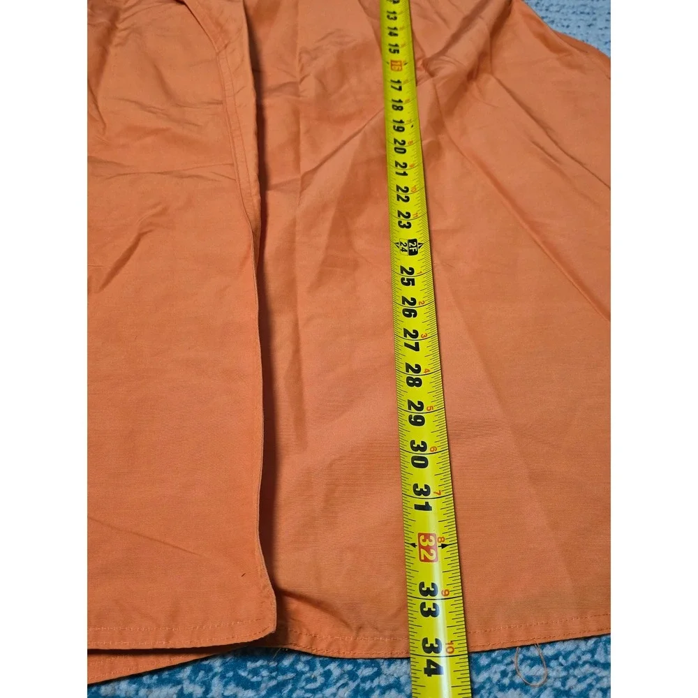Calvin Klein Classics  Women 8 Orange Excellent Vintage Open Front‎ Flared (A)